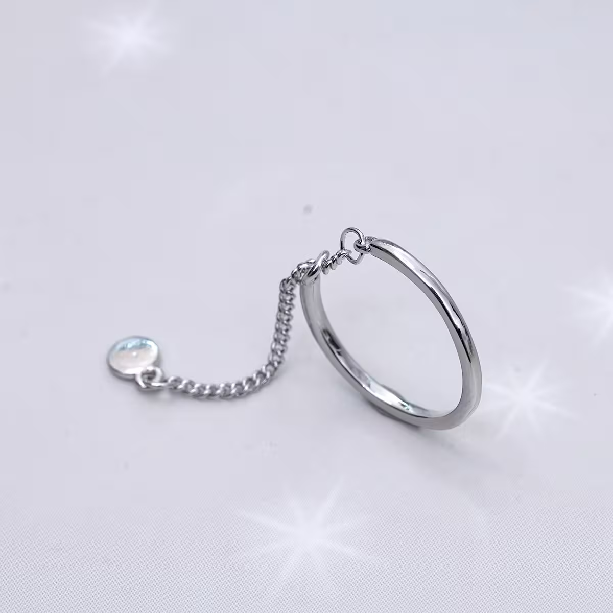 925銀飾&times;圓片流蘇&times;開口戒指-第3張