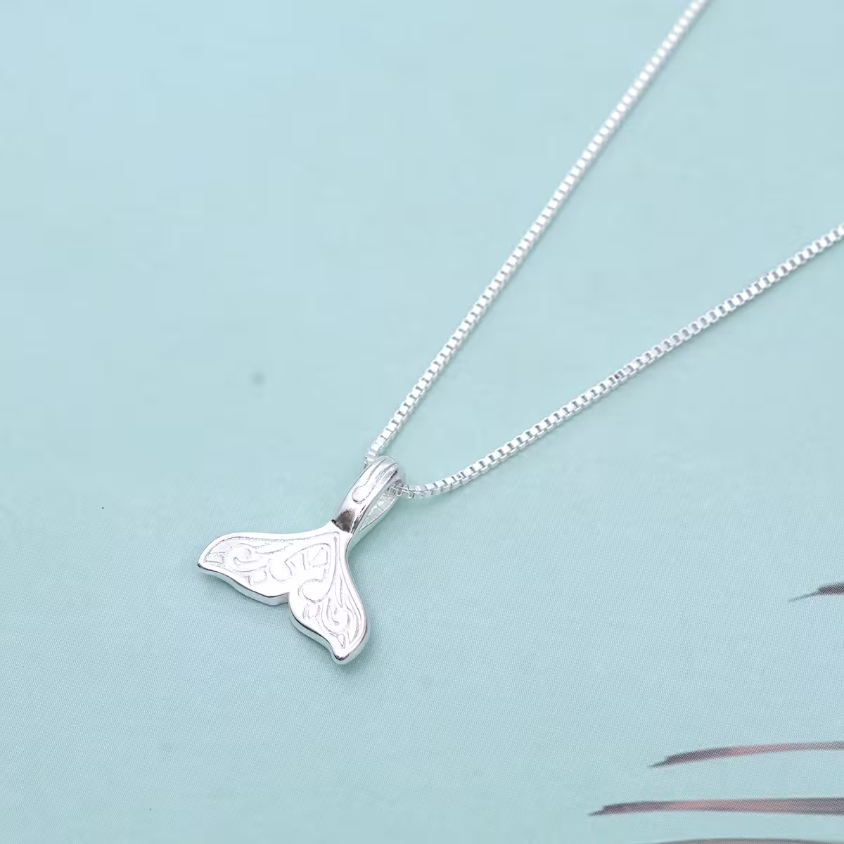 925銀飾&times;花紋美人魚尾&times;鎖骨項鍊-第2張