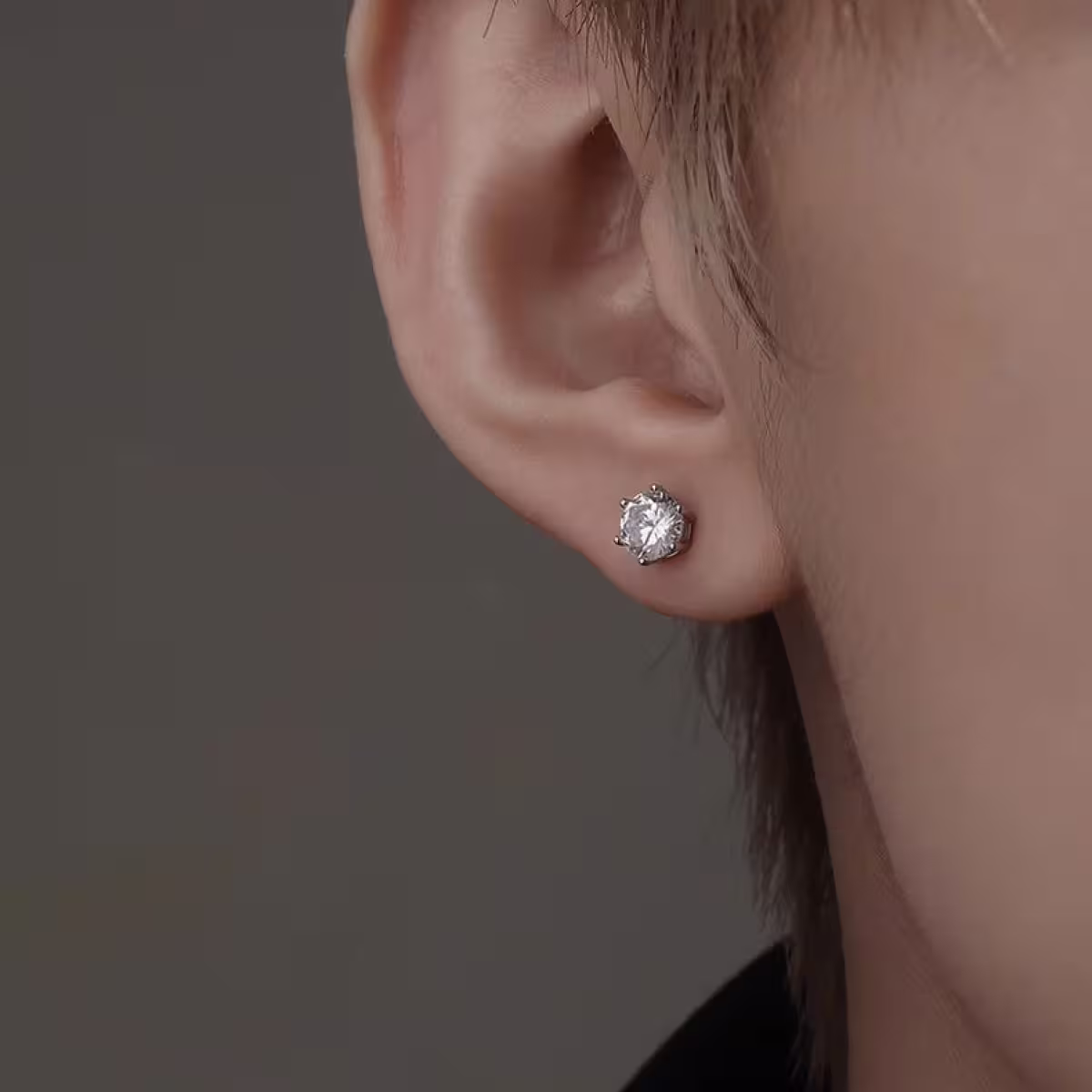 鋼飾&times;單鑽&times;耳釘&times;共三色-第6張