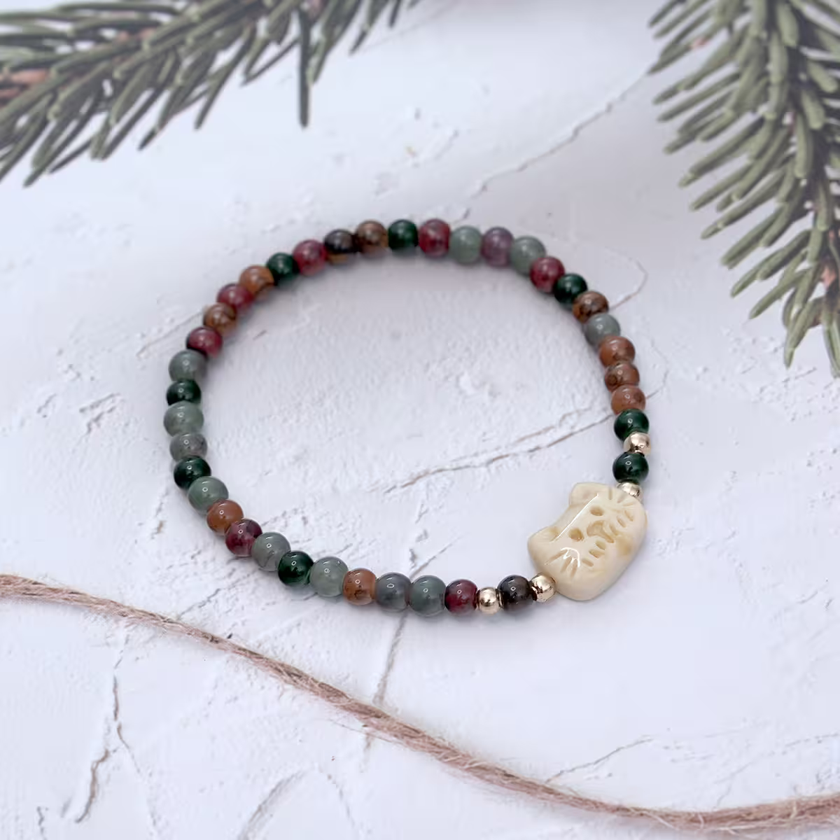 花臉小貓&times;固定式串珠手鍊-第3張