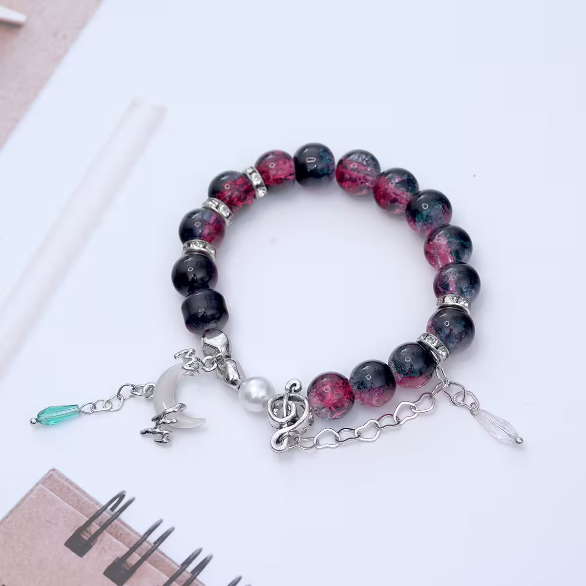 月光奏鳴曲&times;固定式串珠手鍊-第1張