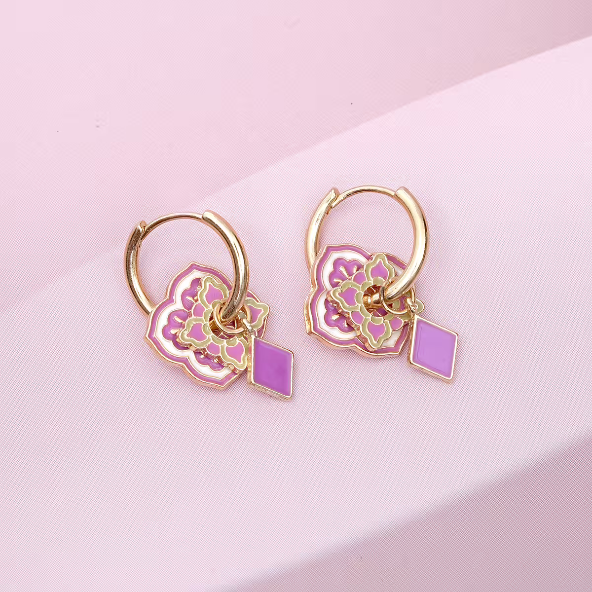 東方琺瑯窗花&times;吊墜耳扣-第5張