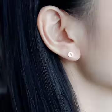 925銀針×鈕釦×耳針