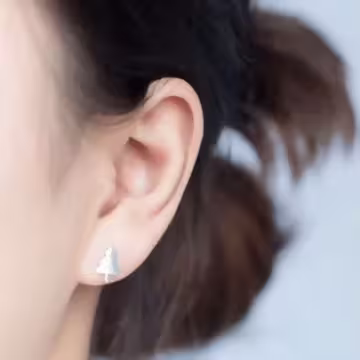 925銀針×聖誕樹×耳針