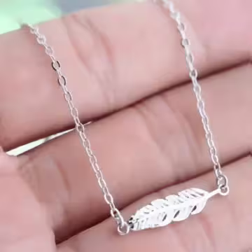 925銀飾×一根羽毛×手鍊