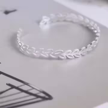 925銀飾×枝葉日上×開口手環