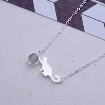 925銀飾×貓咪轉珠×鎖骨項鍊.avif