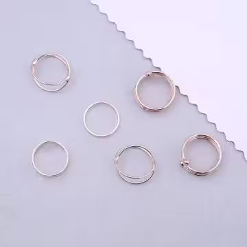 交叉繞圈圈×六套件戒指組×金