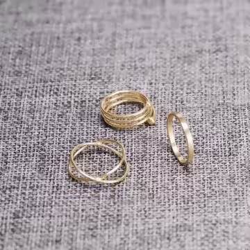 交叉繞圈圈×六套件戒指組×金