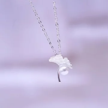 925銀飾×銀杏葉珍珠×鎖骨項鍊.avif