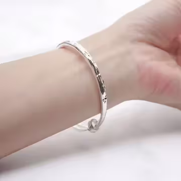 925銀飾×滿天星車花×推拉手環