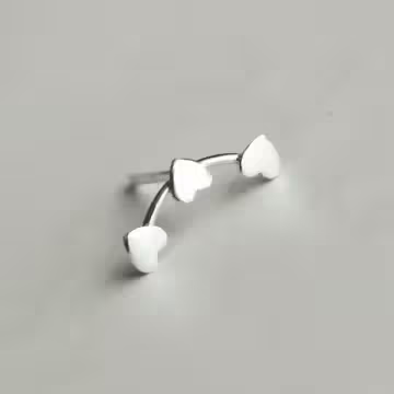 925銀針×心心相連×耳針