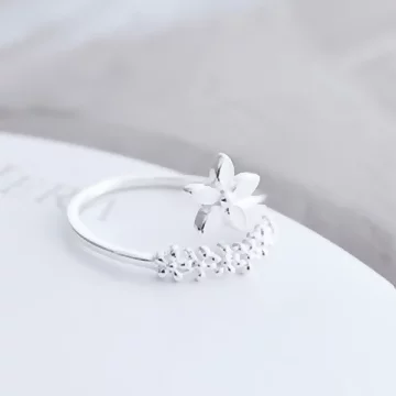 925銀飾×五瓣花絮×開口戒指.avif