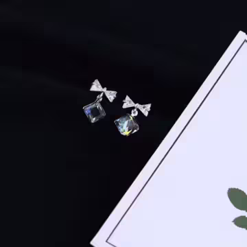 925銀針×蝴蝶結魔方×耳針