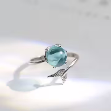 925銀飾×人魚泡泡×開口戒指