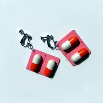 木頭膠囊×螺旋耳夾