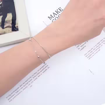 925銀飾×雙層蛇骨圓珠×手鍊