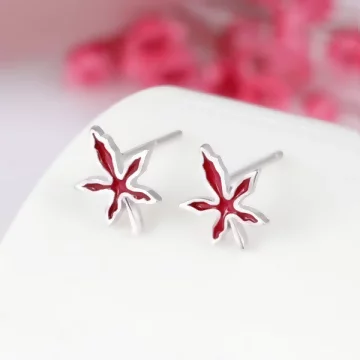 925銀針×紅掌楓葉×耳針.avif
