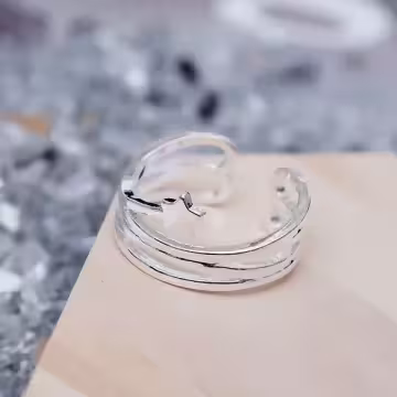 925銀飾×流星×開口戒指