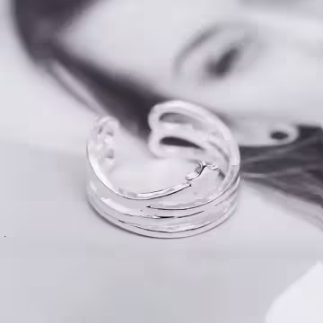 925銀飾×流星×開口戒指