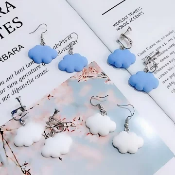 雲朵飄飄×吊墜耳勾×棉花白.avif