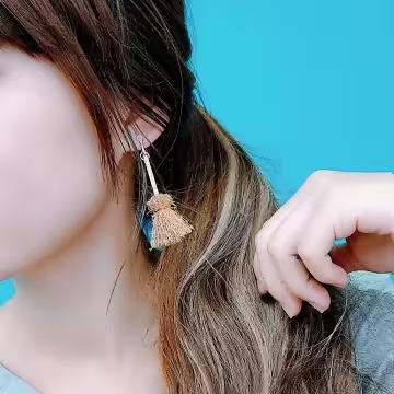 小魔女的掃把×吊墜耳勾