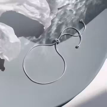 925銀飾×蛇骨抽拉繩垂線×手鍊