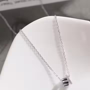 925銀飾×兩環一心×鎖骨項鍊