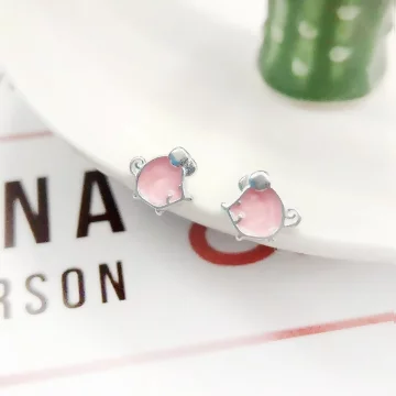 925銀針×粉紅甜心鼠×耳針.avif