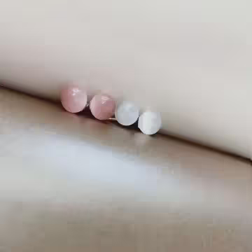 925銀針×清透貓眼石×耳針