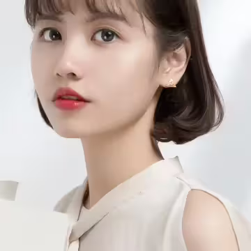 925銀針×三角幾何拼色×耳針