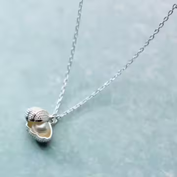 925銀飾×貝殼裡的珍珠×鎖骨項鍊