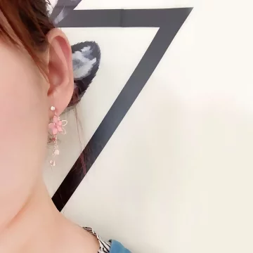 粉櫻綻開×吊墜耳環.avif