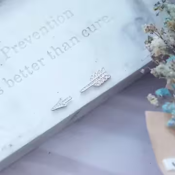 個性箭羽×單邊耳扣