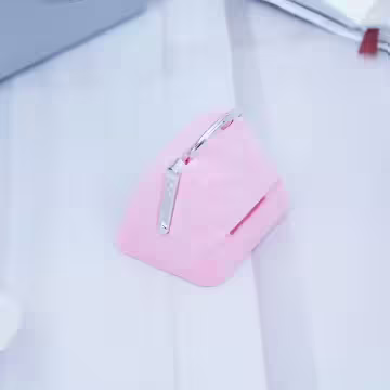 粉紅口金包×適用戒指/項鍊/手鍊×絨布盒