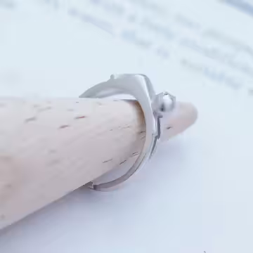 925銀飾×跳躍的貓×開口戒指