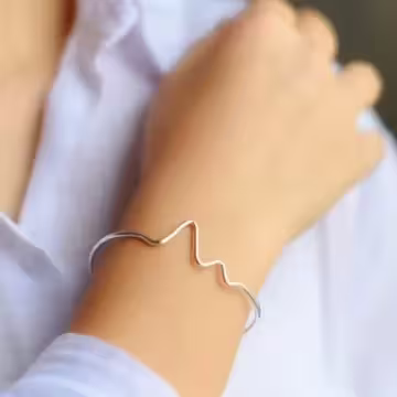 925銀飾×心電感應×開口手環