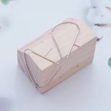 925銀針×隨性圓珠鍊條×耳針