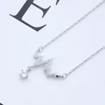 925銀飾×心電感應之星×鎖骨項鍊