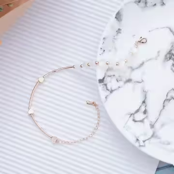 愛心彎桿貓眼石×手鍊