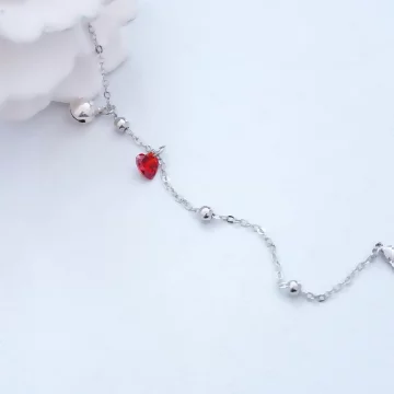 925銀飾×甜美紅心鈴鐺×手鍊.avif