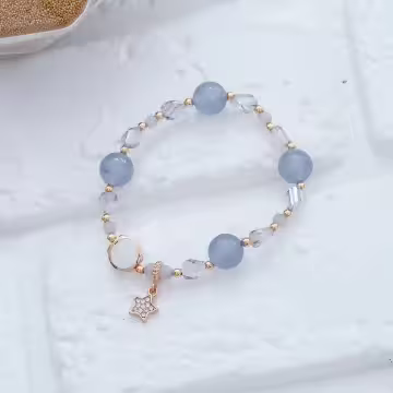 六角幾何星星×固定式串珠手環×共四色