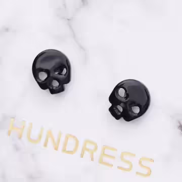 個性骷髏頭×磁吸耳夾/裝飾小物