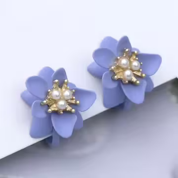 紫薇珍珠×螺旋耳夾