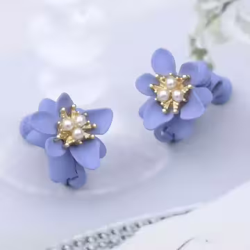 紫薇珍珠×螺旋耳夾