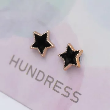 黑星星玫瑰金框×磁吸耳夾/裝飾小物.avif