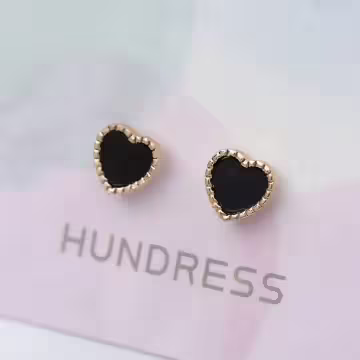 黑心玫瑰金框×磁吸耳夾/裝飾小物