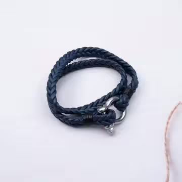 皮革交織×馬蹄扣手鍊/頸鍊二用×共三色