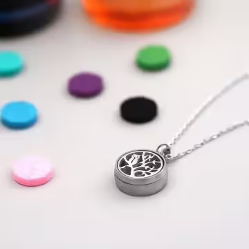 貓頭鷹×薰香釦×項鍊