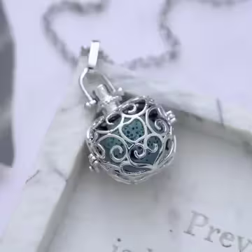 平安蘋果×薰香火山石×長項鍊